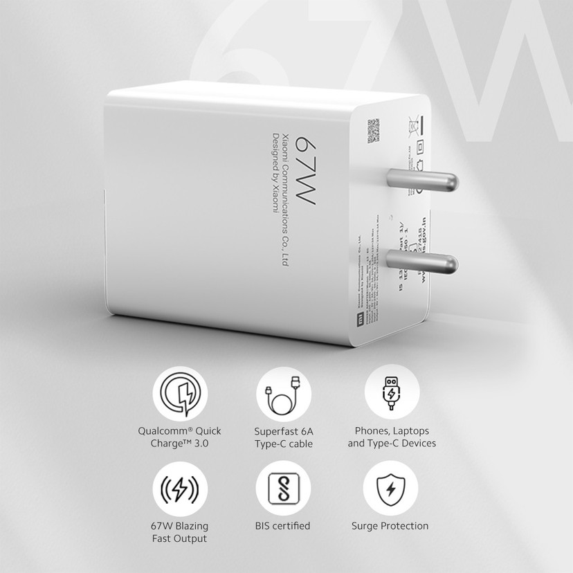 Mi Xiaomi 67w SonicCharge 3ombo